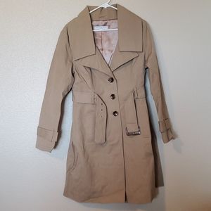 New York & Co tan trench coat
